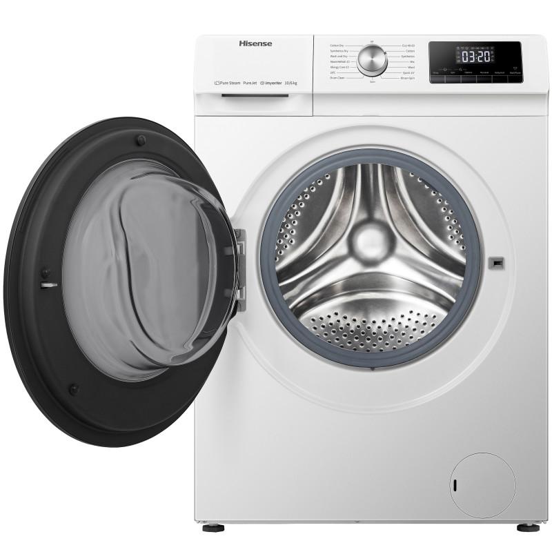 Hisense WDQA1014EVJM lavasciuga Libera installazione Caricamento frontale Bianco D Pezzi Unici
