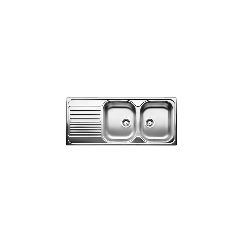 BLANCO 1324950 Lavello TIPO 8 S Compact 2 vasche Dx dimensione 1160x500 mm Acciaio Inox Presa