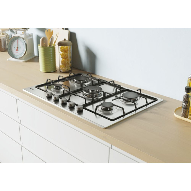 Candy Timeless CDOY7W4X Acciaio inox Da incasso 74 cm Gas 5 Fornello(i) 2025
