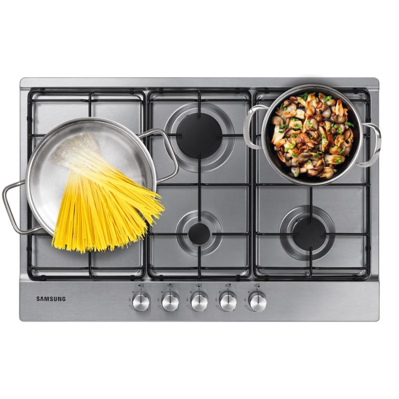 Samsung NA75M3130AS Piano cottura a gas 75cm 5 bruciatori Inox Italia