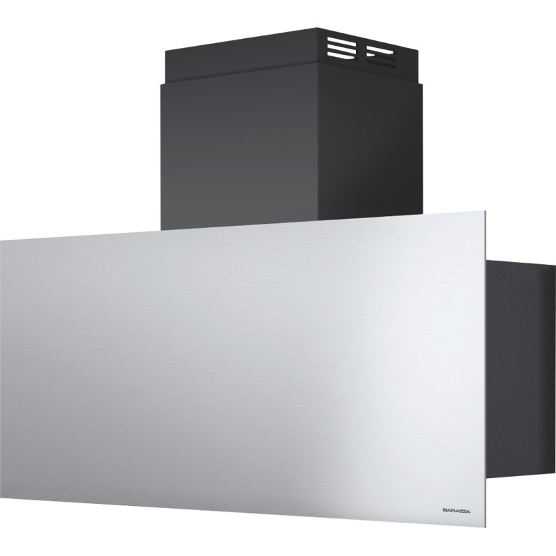 Barazza 1KSTP9 cappa aspirante Cappa aspirante a parete Nero Acciaio inox 800 m³/h A