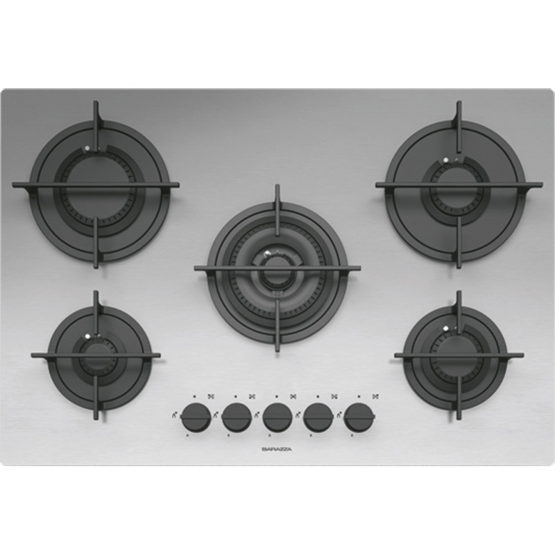 Barazza 1PMD75 piano cottura Acciaio inox Da incasso 75 cm Gas 5 Fornello(i) Offerta per la Festa della Mamma