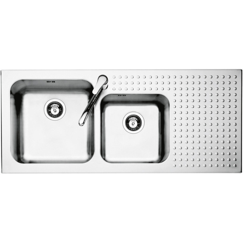 Barazza 1IS12060/2S lavello Lavello montato su piano Rettangolare Acciaio inox Comprane uno, ottenene uno gratis