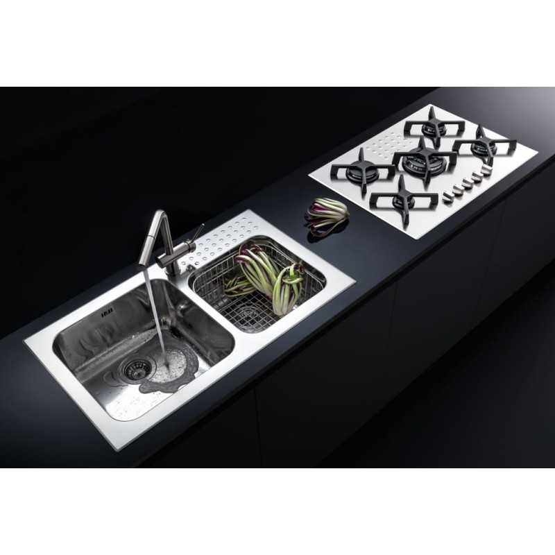 Barazza 1IS12060/2S lavello Lavello montato su piano Rettangolare Acciaio inox Comprane uno, ottenene uno gratis