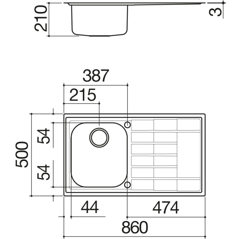 Barazza 1LLV90/1D lavello Lavello ad incasso Rettangolare Acciaio inox Offerta settimanale