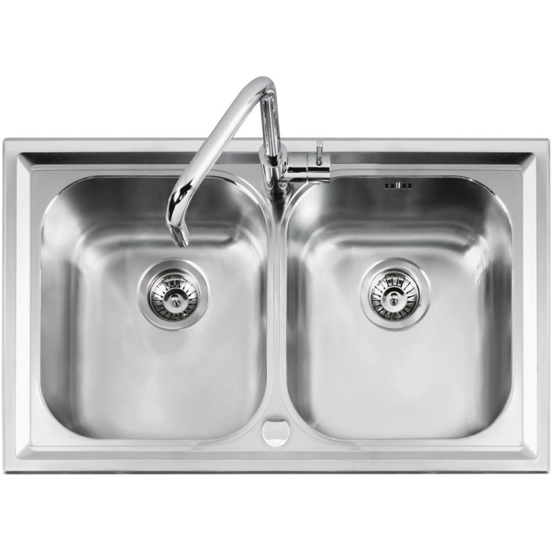 Barazza 1LLV90/2 lavello Lavello ad incasso Rettangolare Acciaio inox Rilascio limitato
