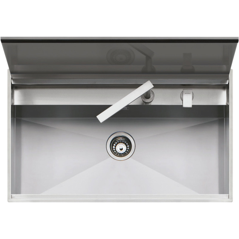 Barazza 1LLB90 lavello Lavello ad incasso Rettangolare Acciaio inox Sostegno trimestrale