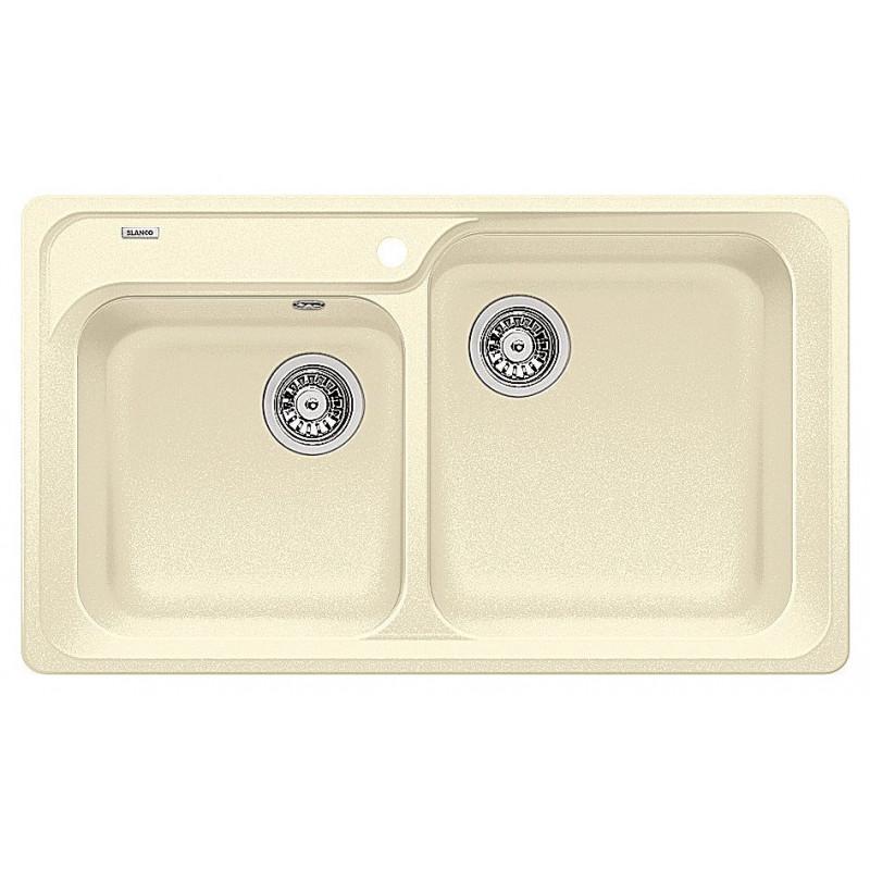 Blanco NOVA 8 1217075 Lavello incasso 86 x 50 cm Silgranit 2 Vasche - Avana RG Novità