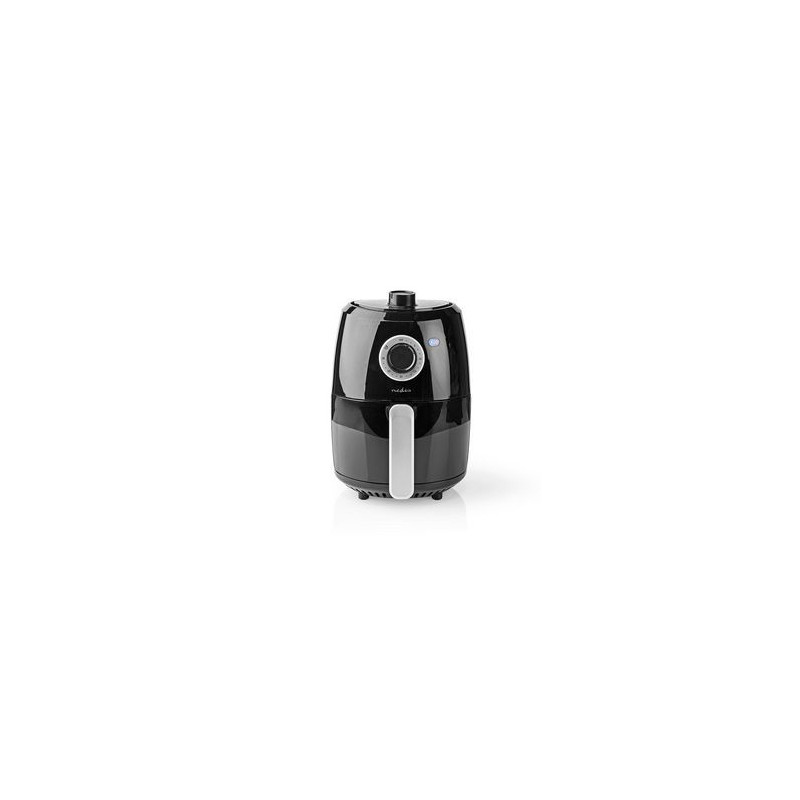 Nedis KAAF120FBK friggitrice Singolo 2 4 L Indipendente 1000 W Friggitrice ad aria calda Alluminio Nero Presa
