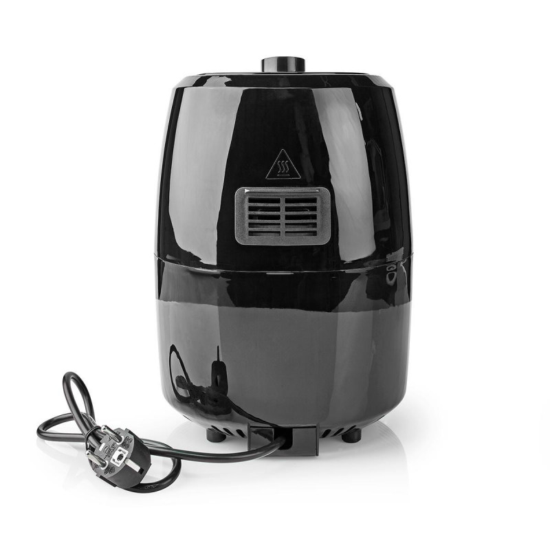 Nedis KAAF120FBK friggitrice Singolo 2 4 L Indipendente 1000 W Friggitrice ad aria calda Alluminio Nero Presa
