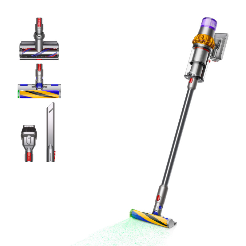 Dyson V15 Detect Absolute aspirapolvere senza filo Nichel Giallo Senza sacchetto In Vendita