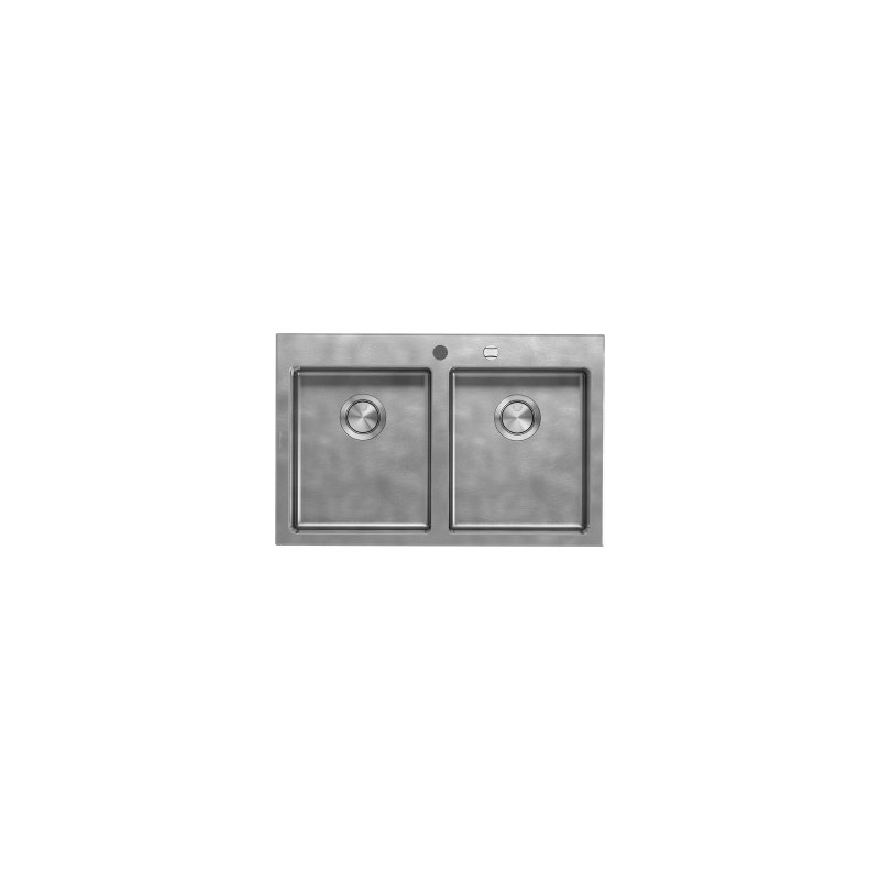 Barazza Unique Rettangolare Acciaio inox Ritorno libero