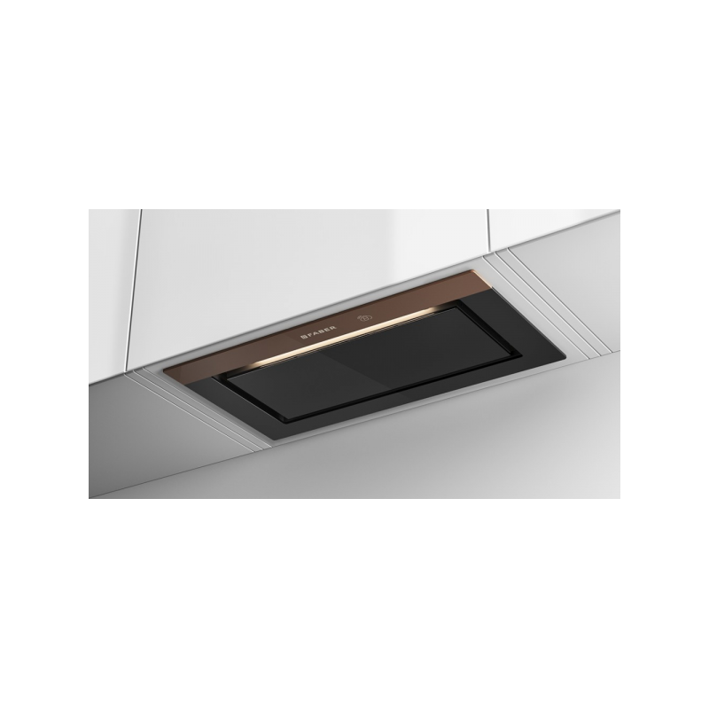 FABER cappa sottopensile BI-AIR KL 305.0615.686 vetro nero e marrone chiaro da 52cm Esporta salva