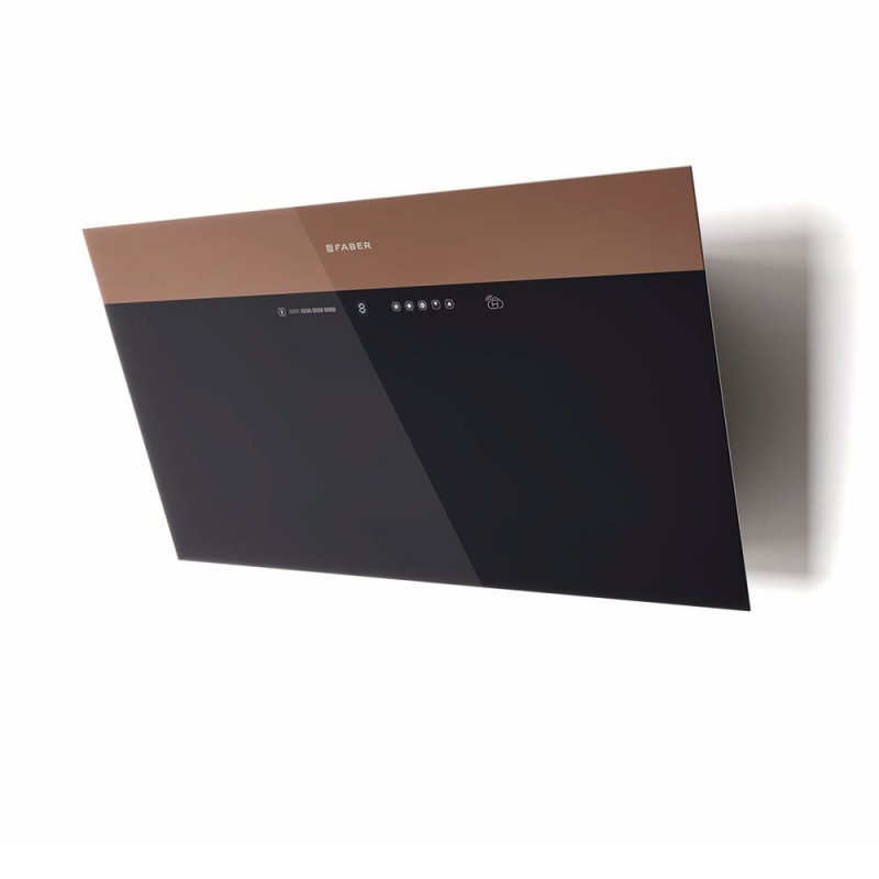 FABER 330.0615.685 Cappa aspirante a parete V-AIR KL A980 720 m3/h classe A+ Vetro nero / marrone chiaro Qualità Garantita