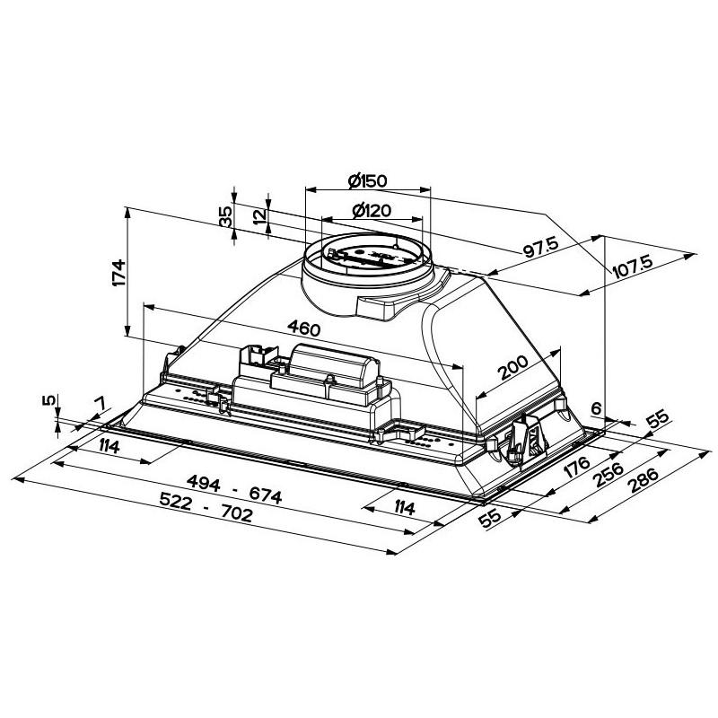 FABER S.p.A. Inka Smart HC X A52 Integrato Acciaio inox 390 m³/h B Fino Al -60%