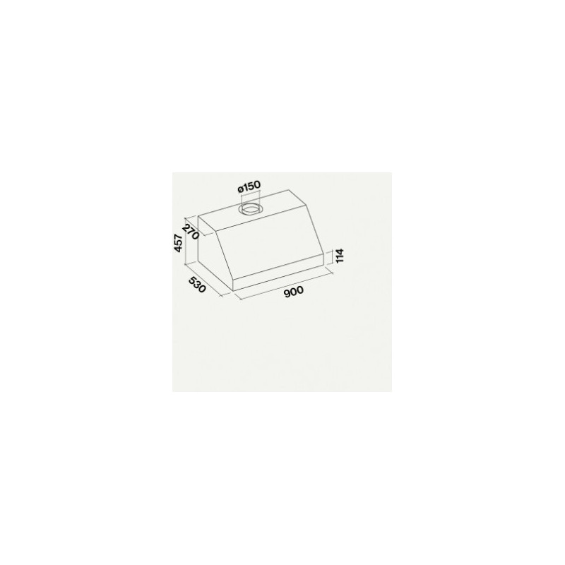 Falmec Zeus Pro Cappa aspirante a parete Acciaio inox 1000 m³/h A Online Outlet