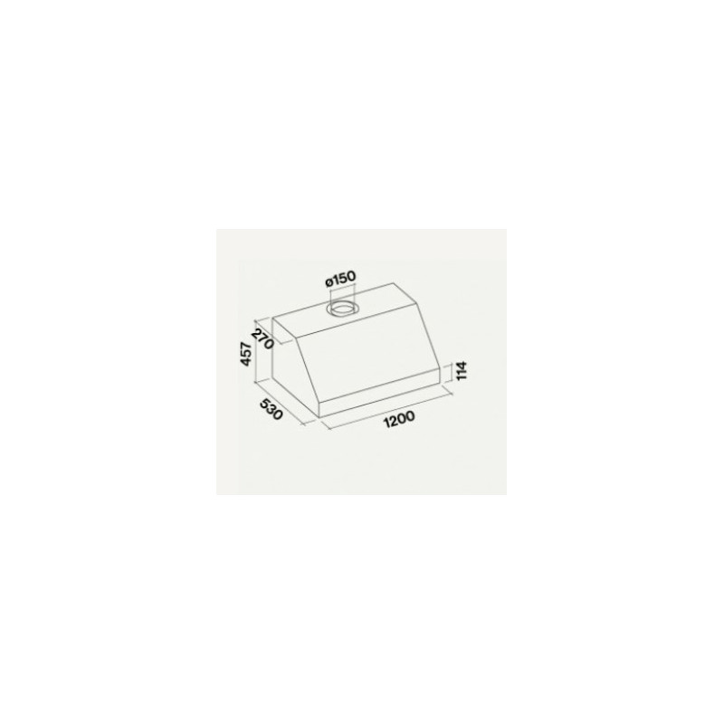 Falmec Zeus Pro Cappa aspirante a parete Acciaio inox 950 m³/h B Offerta temporanea