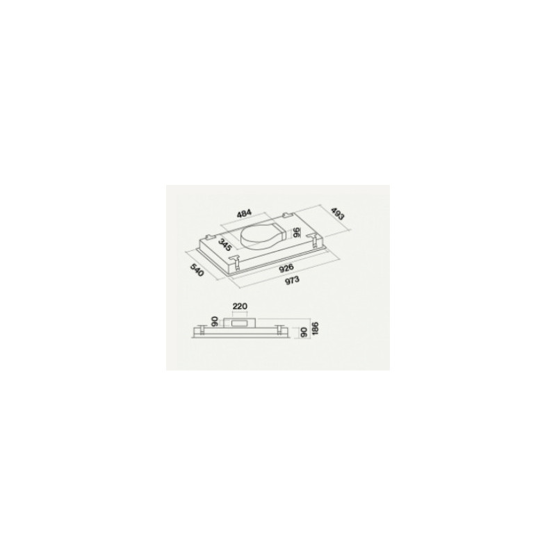 Falmec Stella Integrato a soffitto Acciaio inox B Bestseller