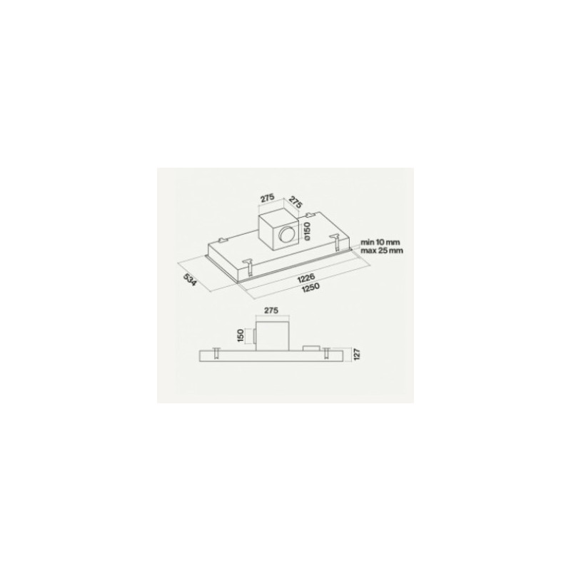 Falmec Skema Integrato a soffitto Bianco B Offerte speciali