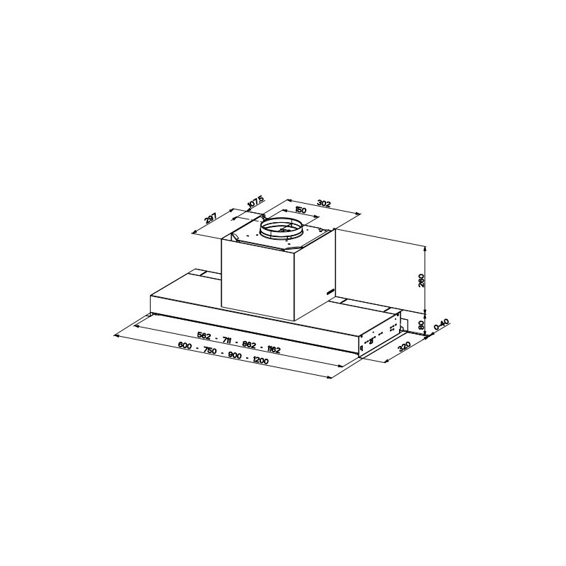 FABER S.p.A. In-Nova Zero Drip A60 Integrato Acciaio inox 690 m³/h Ultimo giorno