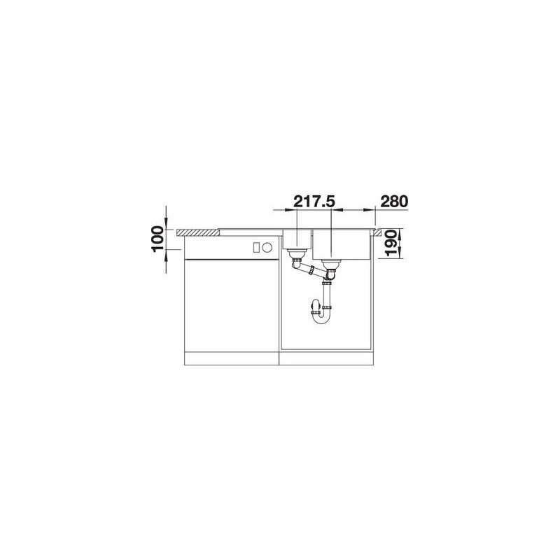 BLANCO 1519858 Sona 6 S lavello 1 vasca+vaschetta+gocciolatoio 100x50cm Silgranit Tartufo 50% di sconto con spedizione gratuita