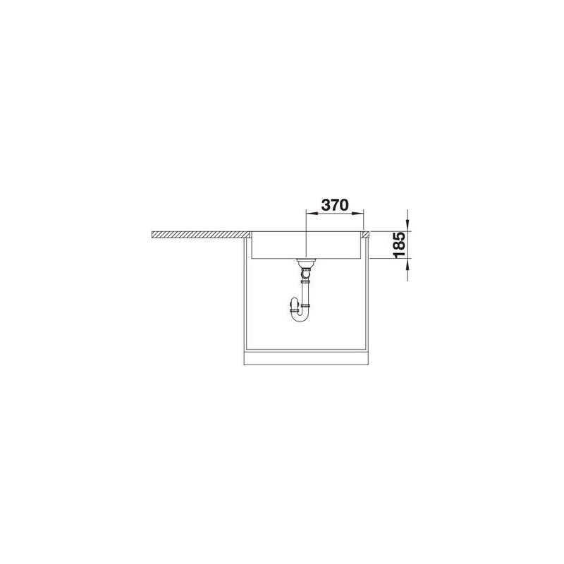 BLANCO 1523099 Lavello Zerox Durinox 700-IF 74x44cm Inox Limitato a 3 giorni