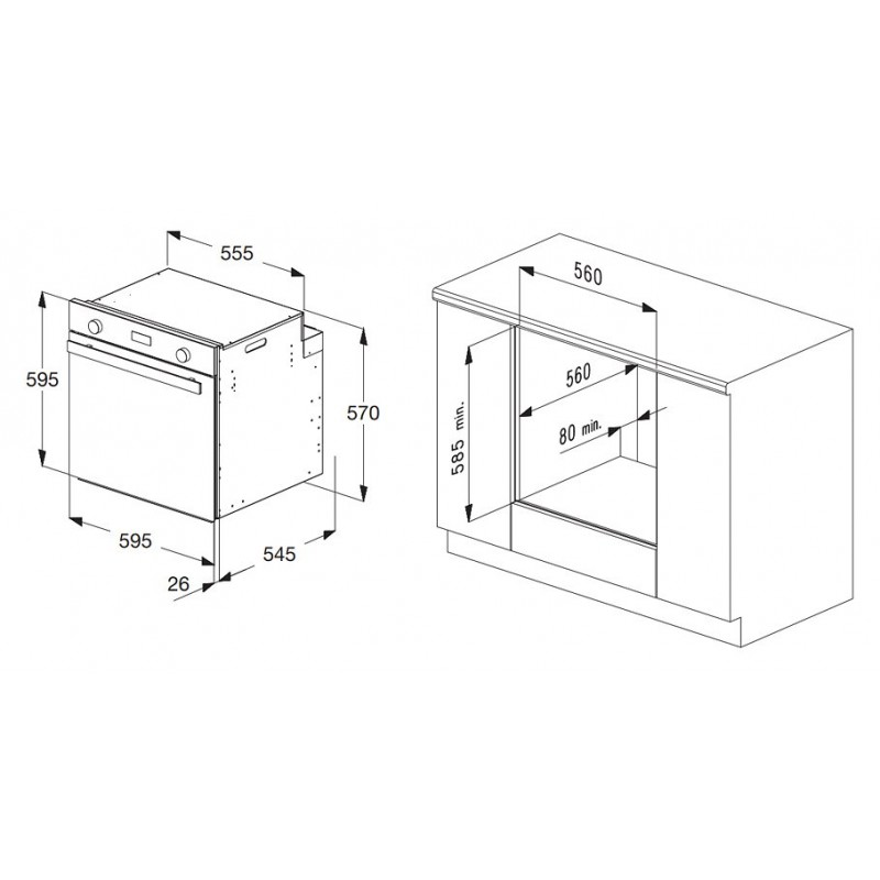 BLANCO 1043200 Forno Elettrico Chef Plus 9 funzioni 64 litri Inox A+ 50% di sconto per tempo limitato