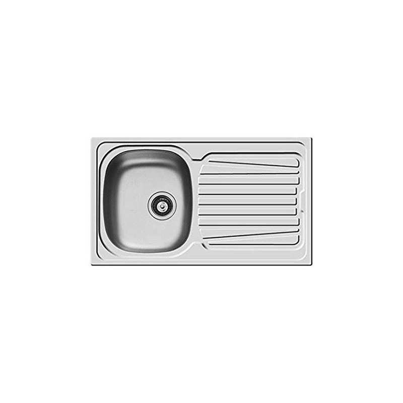 PYRAMIS 100152430 Lavello Sparta 1 vasca sx+gocciolatoio 86x50cm Acciaio Inox Spedizione gratuita