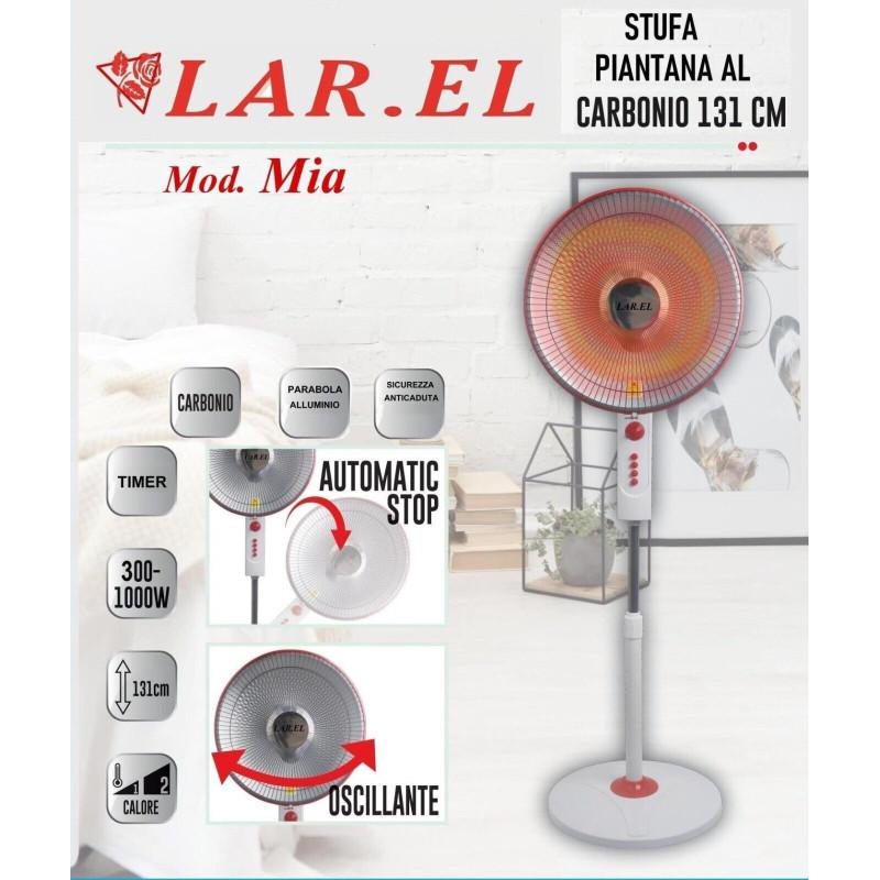 LAR.EL STU.LPIA13 STUFA PIANTANA AL CARBONIO LAREL 131CM OSCILLANTE Prezzo di fabbrica