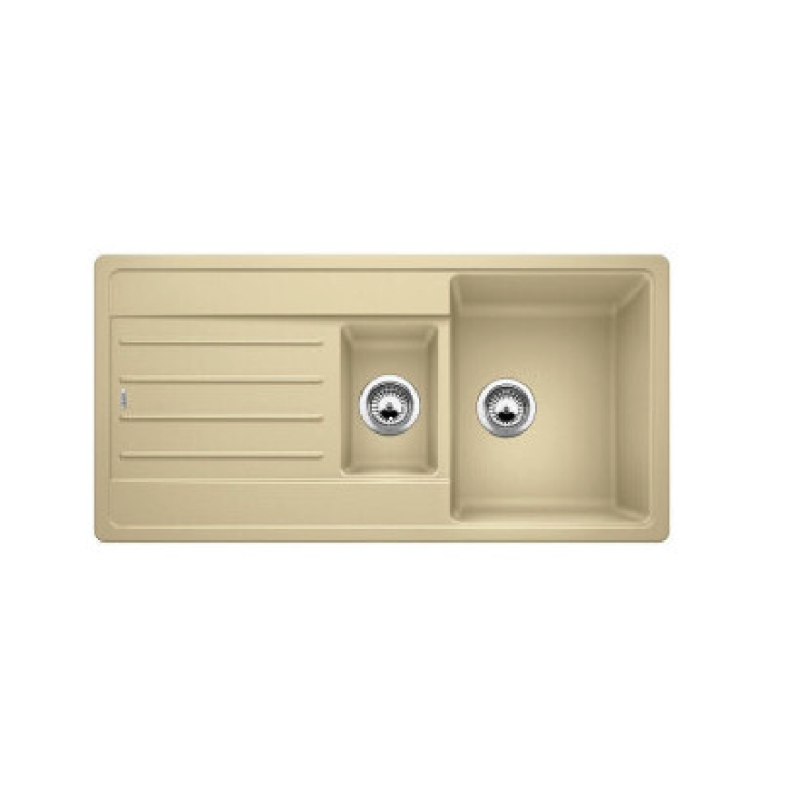 BLANCO LEGRA 6 S 1237304 Lavello incasso 100 x 50 cm Silgranit 2 Vasche e Gocciolatoio - Avana Online Outlet