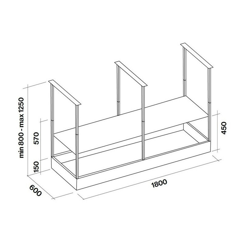 Falmec Spazio Cappa aspirante a isola Acciaio inox 600 m³/h Super sconto