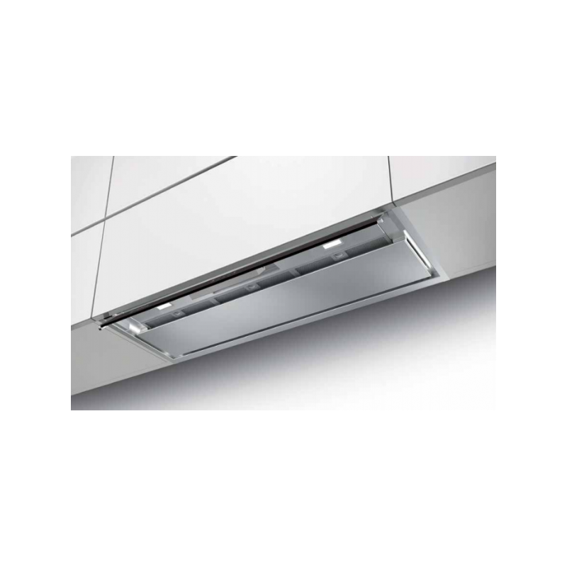 FABER CAPPA ad incasso IN-NOVA TOUCH 305.0611.155 acciaio inox e vetro bianco da 120cm Nuovo