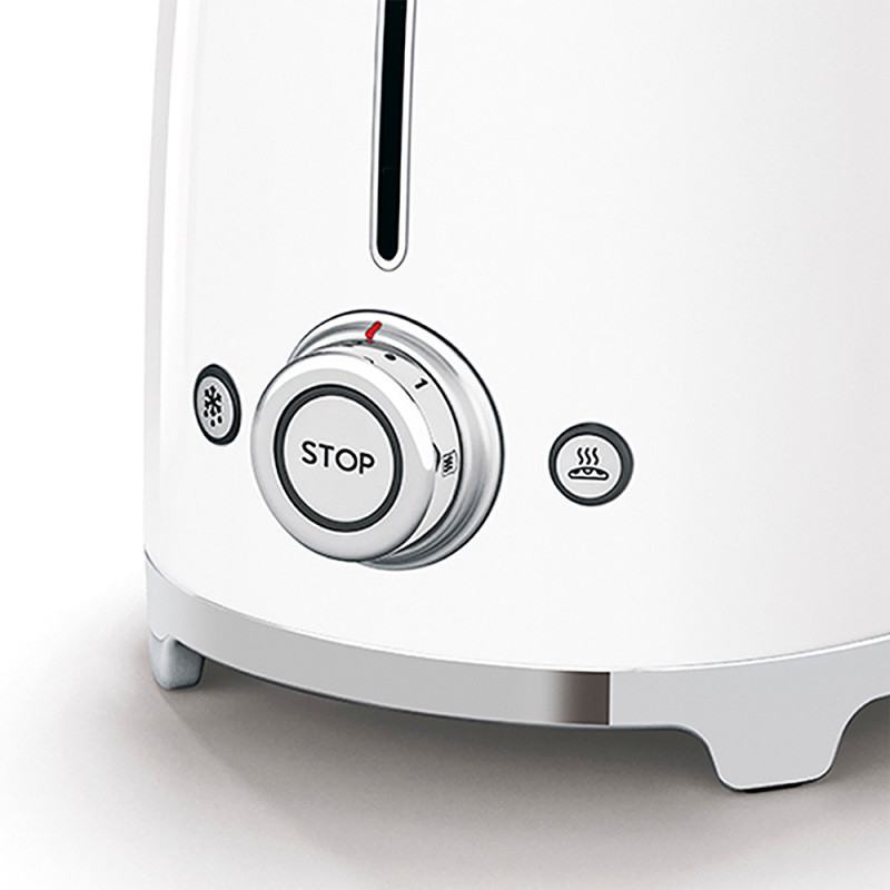 Smeg Tostapane 50's Style - Bianco LUCIDO 2x2 - TSF01WHEU Offerta temporanea