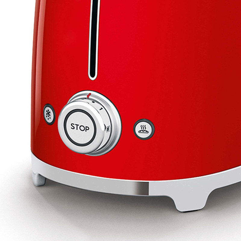 Smeg Tostapane 50's Style – Rosso LUCIDO 2x2 – TSF01RDEU Offerte esclusive