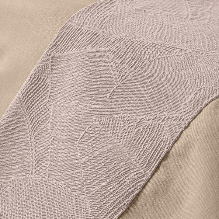 Zenoni & ColombiCompleto Lenzuola Matrimoniale con balza in Jacquard Giungla Tortora Novità
