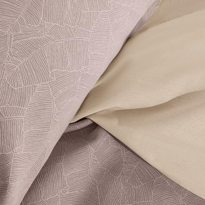 Zenoni & ColombiCompleto Lenzuola Matrimoniale con balza in Jacquard Giungla Tortora Novità