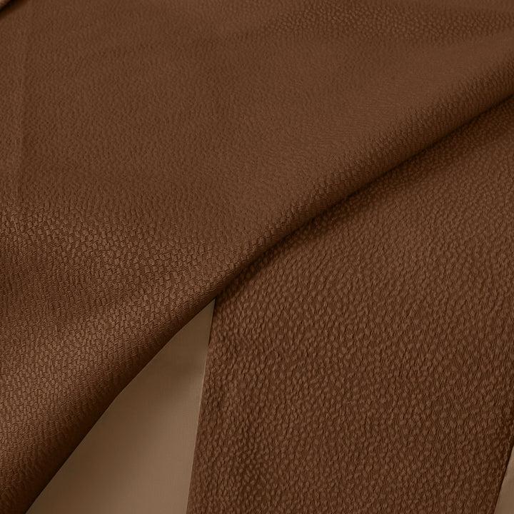 Zenoni & ColombiCompleto copriletto con federe in cotone Jacquard Keppler Nocciola Qualità