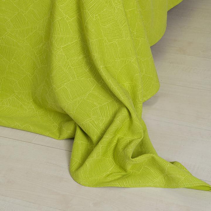 Zenoni & ColombiCompleto copriletto con federe in cotone Jacquard Giungla Verde Mela Qualità Garantita