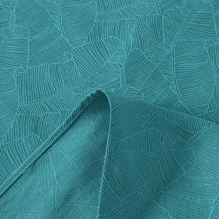 Zenoni & ColombiCompleto Copriletto con federe in cotone Jacquard Giungla Azzurro Acqua Promozione Limitata
