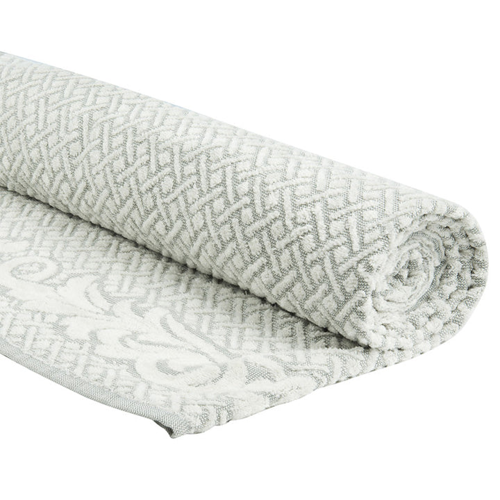 Zenoni & ColombiAsciugamani Cordoba in spugna jacquard 450 gr Grigio Vendita Economica