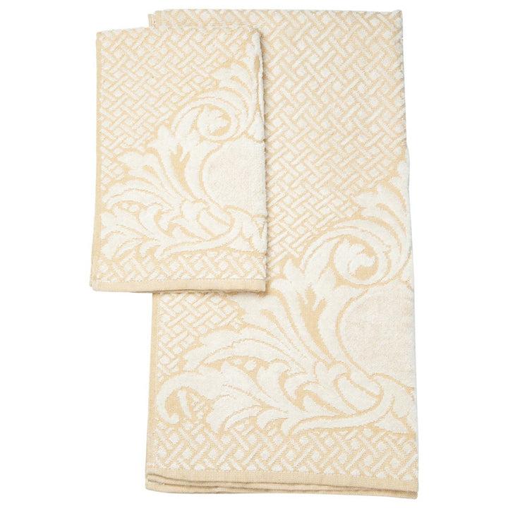 Zenoni & ColombiAsciugamani Cordoba in spugna jacquard 450 gr Senape Saldi Di Fabbrica