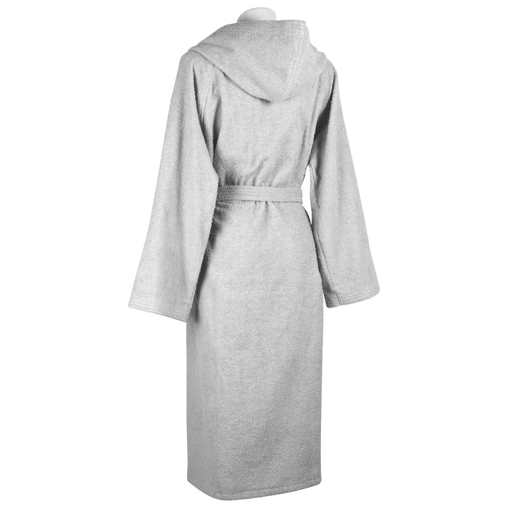 Zenoni & ColombiAccappatoio Essential con cappuccio in spugna di cotone Grigio Black Friday Prezzi