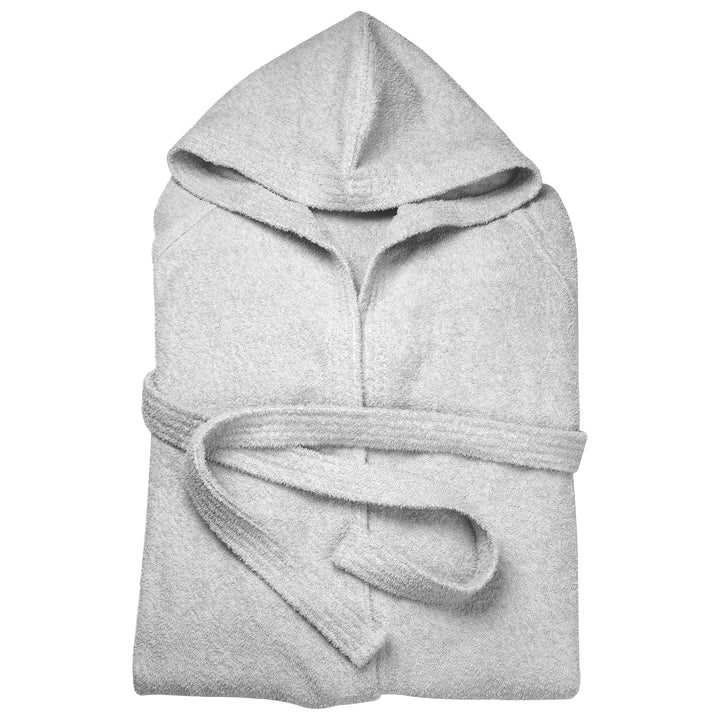 Zenoni & ColombiAccappatoio Essential con cappuccio in spugna di cotone Grigio Black Friday Prezzi