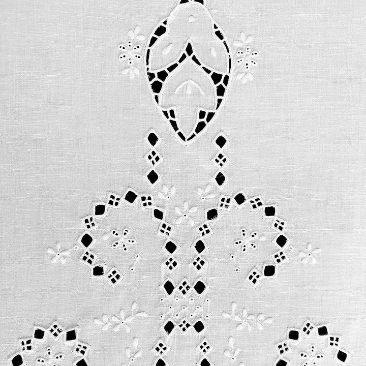Zenoni & ColombiCoppia di Tende ricamate a mano in misto Lino Made in Italy variante Toscano 400 Shopping Online