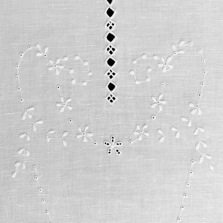 Zenoni & ColombiCoppia di Tende ricamate a mano in misto Lino Made in Italy variante Toscano 400 Shopping Online
