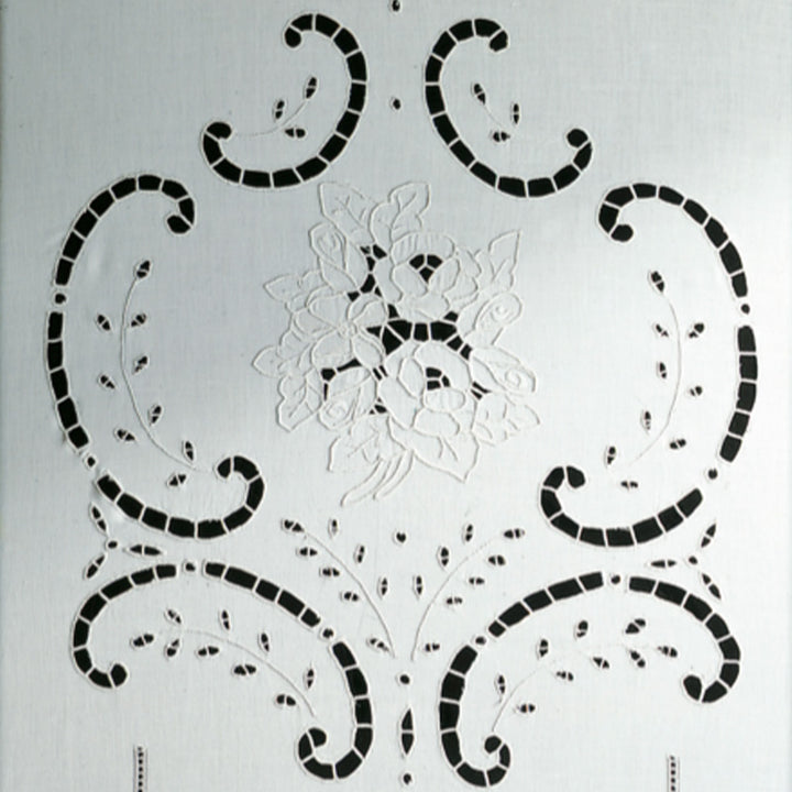 Zenoni & ColombiCoppia di tende ricamate a mano in misto Lino Made in Italy variante Isabelle Sconto