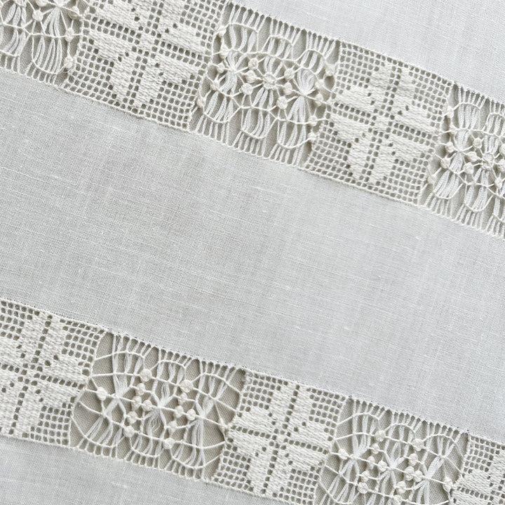 Zenoni & ColombiCoppia di Tende ricamate a mano in misto Lino Made in Italy variante Daniela Offerte