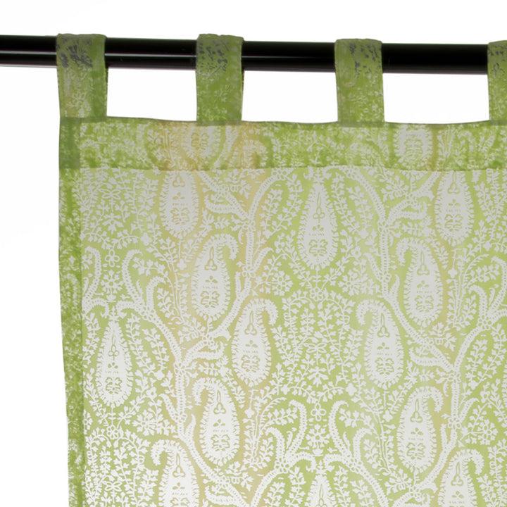 Zenoni & ColombiTenda in Organza Cachemire Verde 140x290cm Promozione Limitata