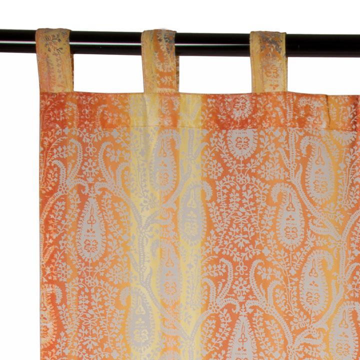 Zenoni & ColombiTenda in Organza Cachemire Arancione 140x290cm Fino Al -60%