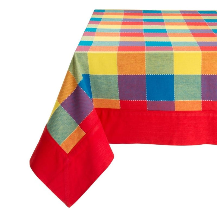 Zenoni & ColombiTovaglia tinta in filo 100% Cotone Canterbury Rosso Prezzo Ridotto